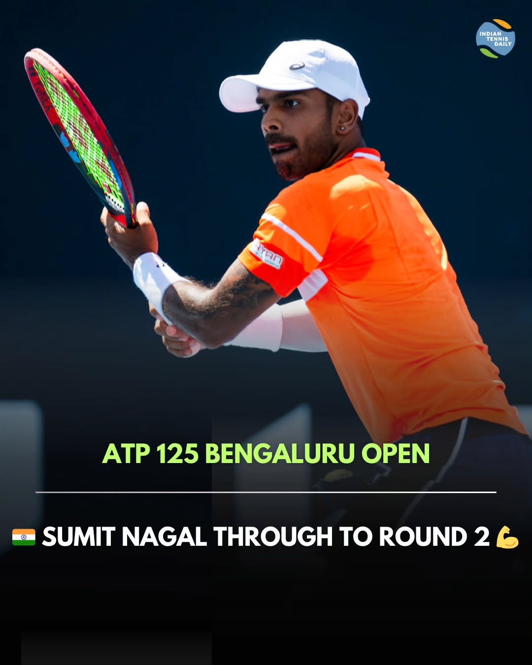 Sumit Nagal at a tennis event in Bengaluru 2026